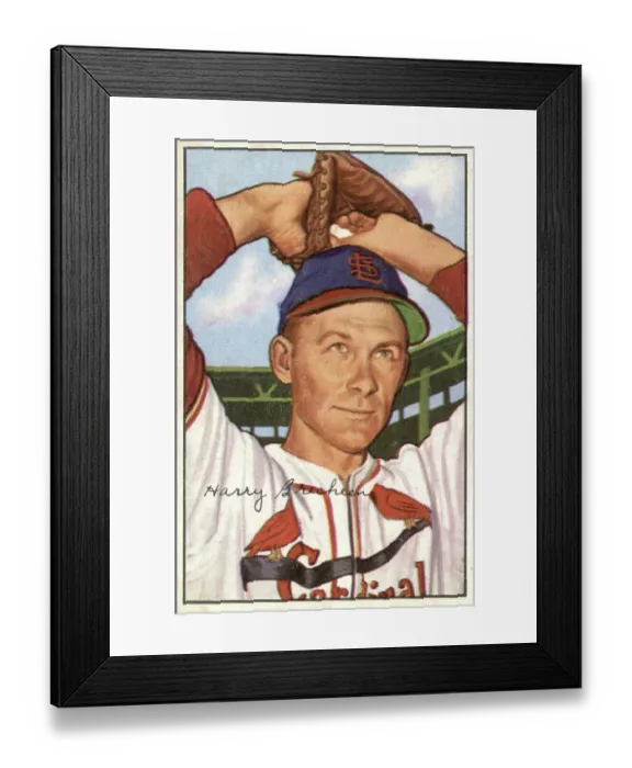 Framed Print : Baseball Card Of Harry Brecheen Framed Print : Baseball Card Of Harry Brecheen