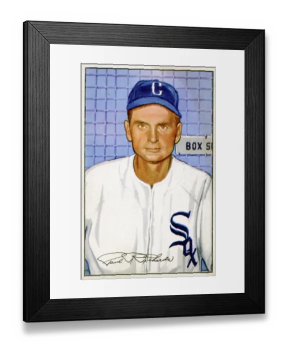 Framed Print : Baseball Card Of Paul Richards Framed Print : Baseball Card Of Paul Richards