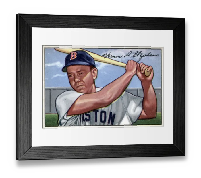 Framed Print : Baseball Card Of Vern Stephens Framed Print : Baseball Card Of Vern Stephens