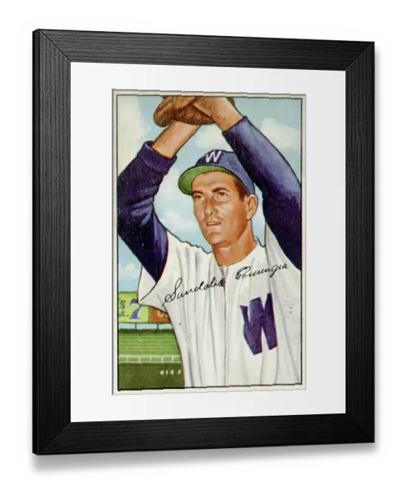 Framed Print : Baseball Card Of Sandy Consuegra Framed Print : Baseball Card Of Sandy Consuegra