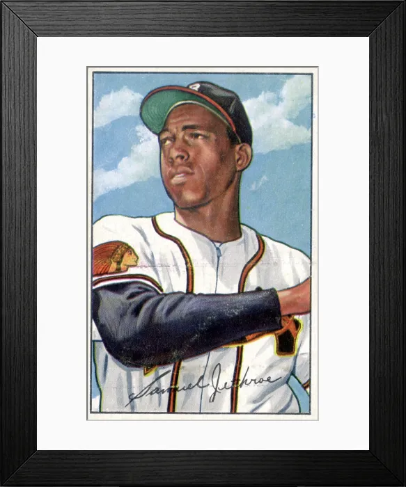 Framed Print : Baseball Card Of Sam Jethroe Framed Print : Baseball Card Of Sam Jethroe