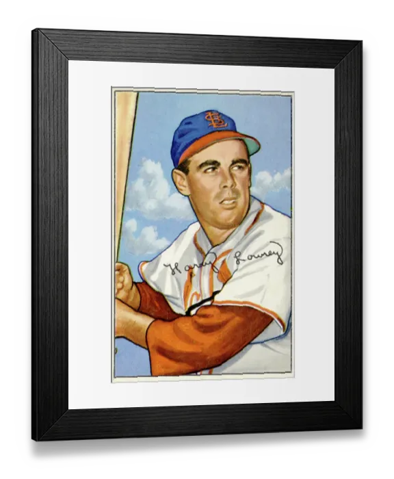 Framed Print : Baseball Card Of Peanuts Lowrey Framed Print : Baseball Card Of Peanuts Lowrey
