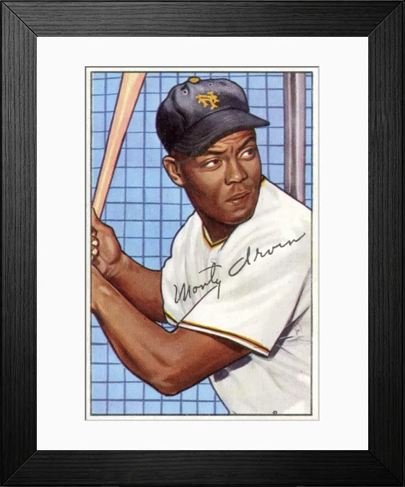 Framed Print : Baseball Card Of Monte Irvin Framed Print : Baseball Card Of Monte Irvin