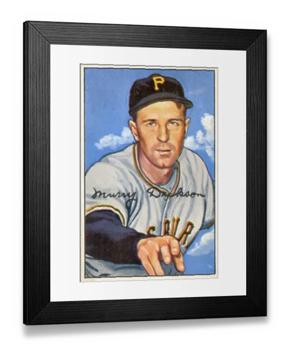 Framed Print : Baseball Card Of Murray Dickson Framed Print : Baseball Card Of Murray Dickson