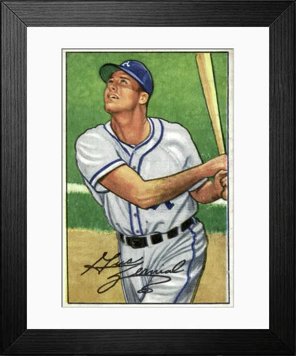 Framed Print : Baseball Card Of Gus Zernial Framed Print : Baseball Card Of Gus Zernial