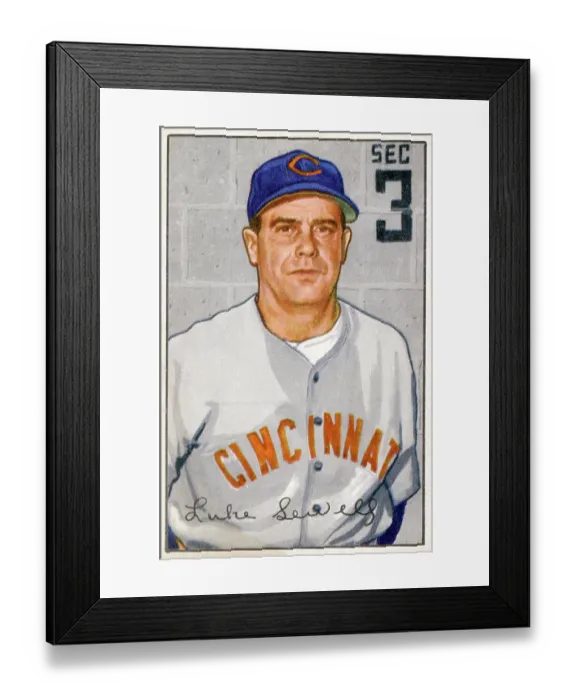 Framed Print : Baseball Card Of Luke Sewell Framed Print : Baseball Card Of Luke Sewell