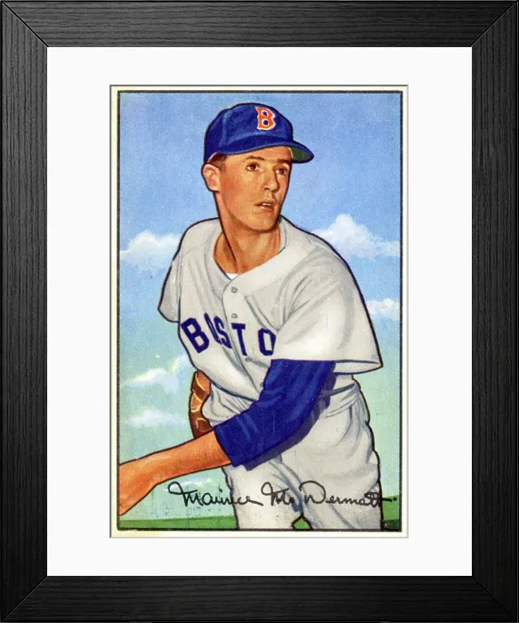 Framed Print : Baseball Card Of Maury McDermott Framed Print : Baseball Card Of Maury McDermott