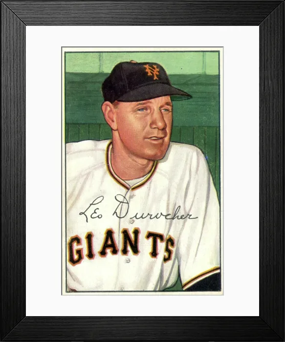 Framed Print : Baseball Card Of Leo Durocher Framed Print : Baseball Card Of Leo Durocher