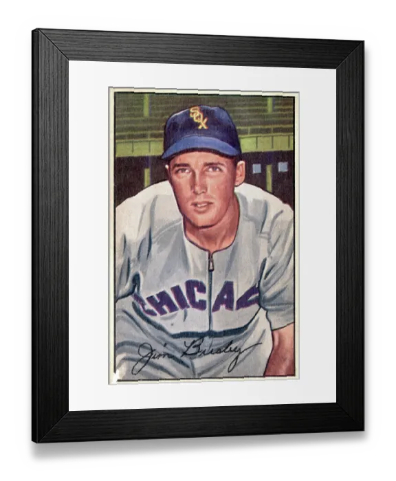 Framed Print : Baseball Card Of Jim Busby Framed Print : Baseball Card Of Jim Busby