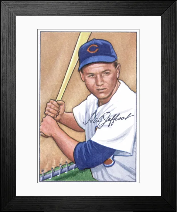 Framed Print : Baseball Card Of Hal Jeffcoat Framed Print : Baseball Card Of Hal Jeffcoat