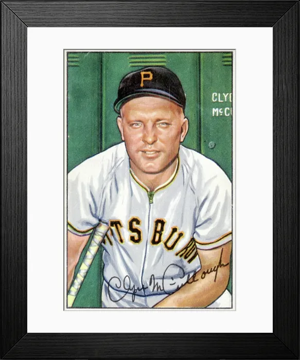 Framed Print : Baseball Card Of Clyde McCullough