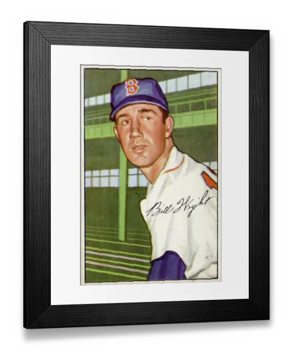 Framed Print : Baseball Card Of Bill Wight Framed Print : Baseball Card Of Bill Wight