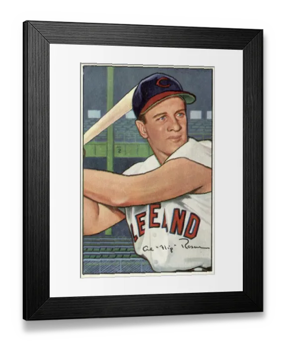 Framed Print : Baseball Card Of Al Rosen Framed Print : Baseball Card Of Al Rosen