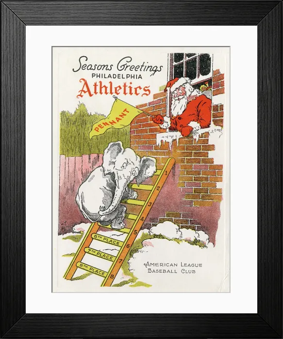 Framed Print : Season's Greetings From The Athletics