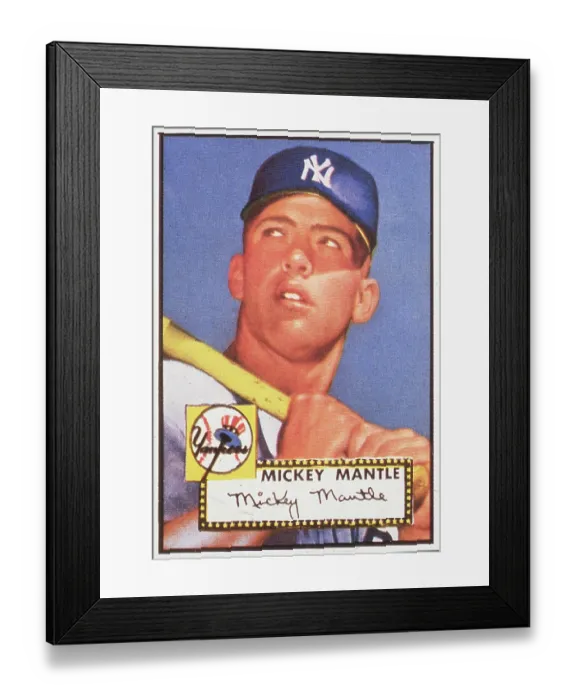 Framed Print : Mickey Mantle Gum Card Framed Print : Mickey Mantle Gum Card