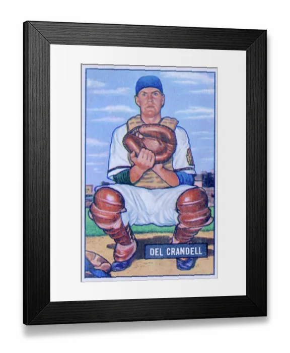 Framed Print : Del Crandall Baseball Card Framed Print : Del Crandall Baseball Card