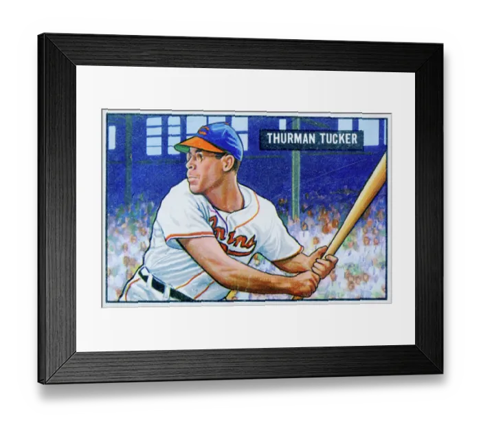 Framed Print : Thurman Tucker Baseball Card Framed Print : Thurman Tucker Baseball Card
