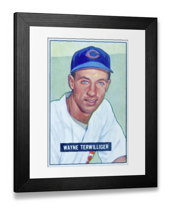 Framed Print : Wayne Terwilliger Baseball Card Framed Print : Wayne Terwilliger Baseball Card