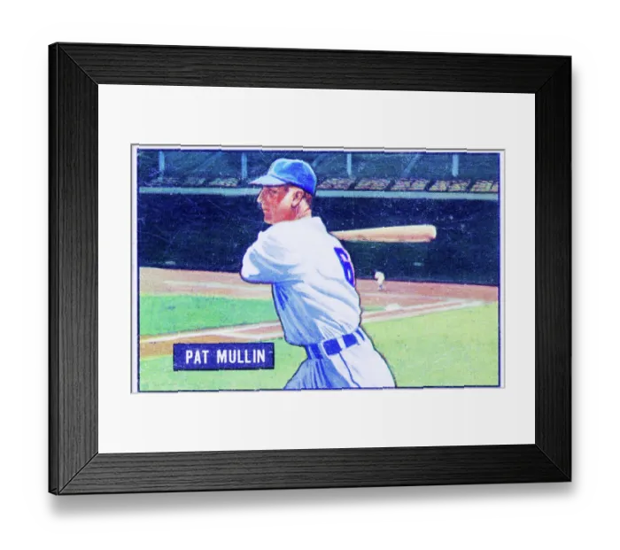 Framed Print : Pat Mullen Baseball Card Framed Print : Pat Mullen Baseball Card