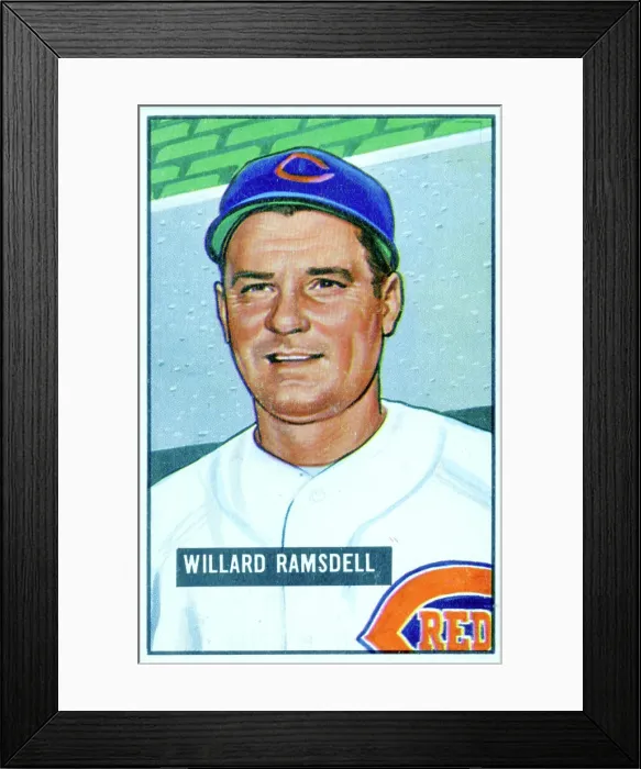 Framed Print : Willard Ramsdell Baseball Card Framed Print : Willard Ramsdell Baseball Card