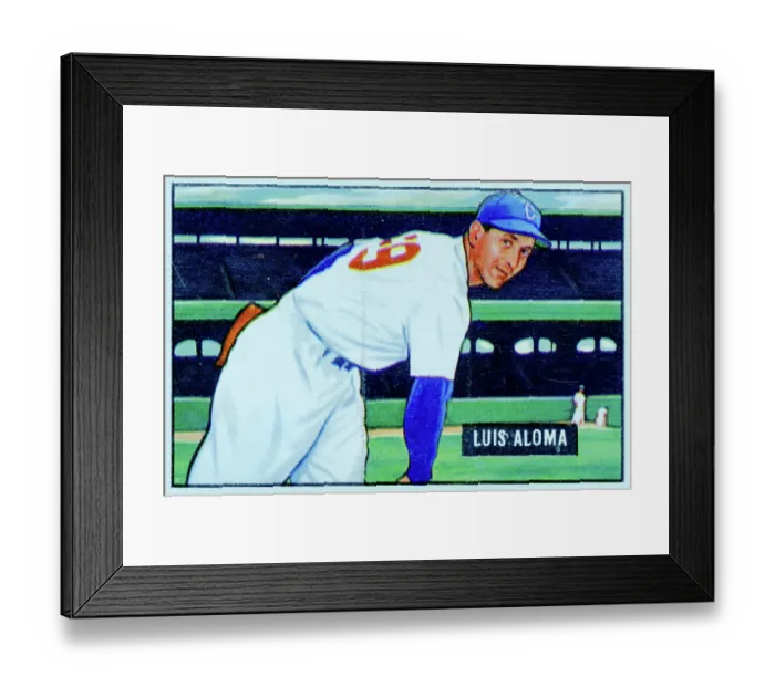 Framed Print : Luis Aloma Baseball Card Framed Print : Luis Aloma Baseball Card