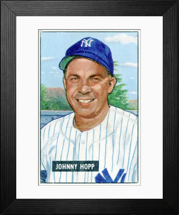 Framed Print : Johnny Hopp Baseball Card Framed Print : Johnny Hopp Baseball Card