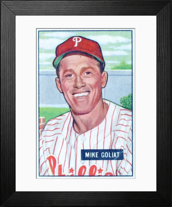 Framed Print : Mike Goliat Baseball Card Framed Print : Mike Goliat Baseball Card