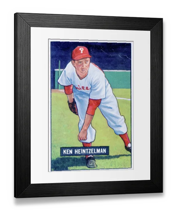 Framed Print : Ken Heintzelman Baseball Card Framed Print : Ken Heintzelman Baseball Card