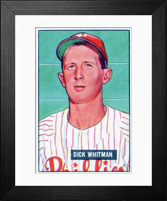 Framed Print : Dick Whitman Baseball Card Framed Print : Dick Whitman Baseball Card