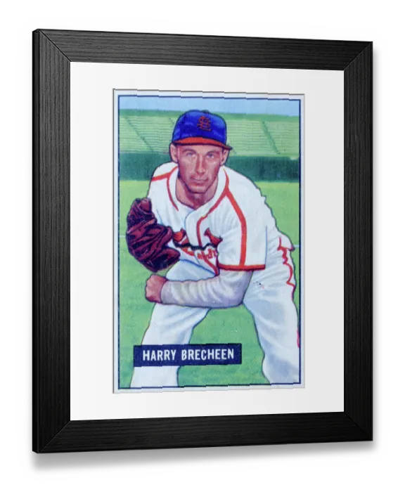 Framed Print : Harry Brecheen Baseball Card Framed Print : Harry Brecheen Baseball Card