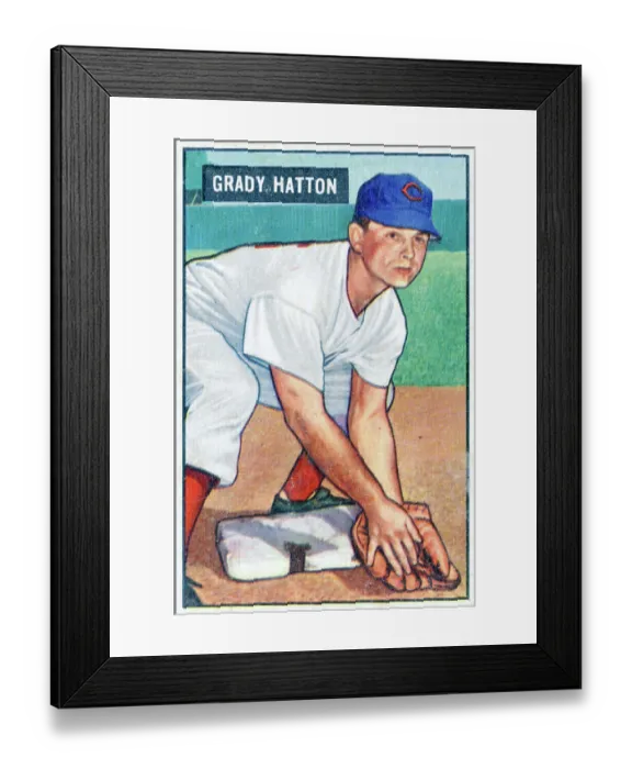 Framed Print : Grady Hatton Baseball Card Framed Print : Grady Hatton Baseball Card