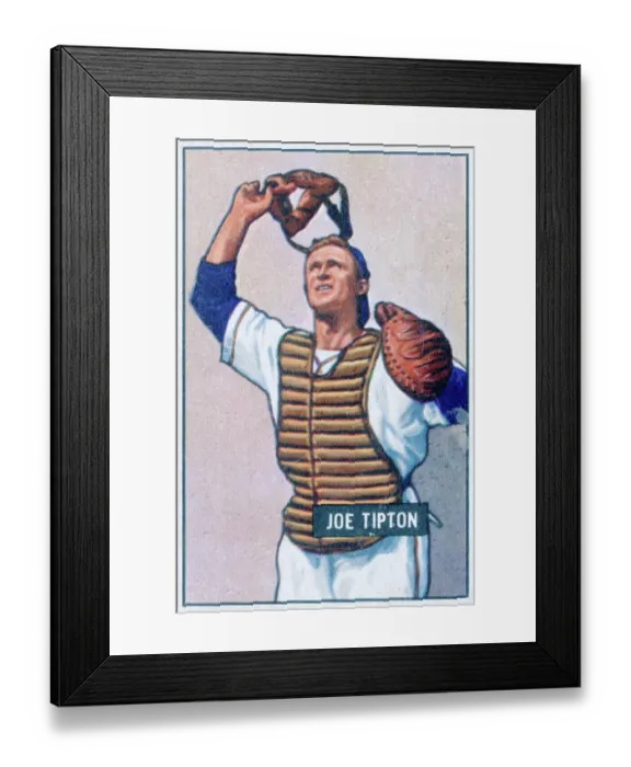 Framed Print : Joe Tipton Baseball Card Framed Print : Joe Tipton Baseball Card