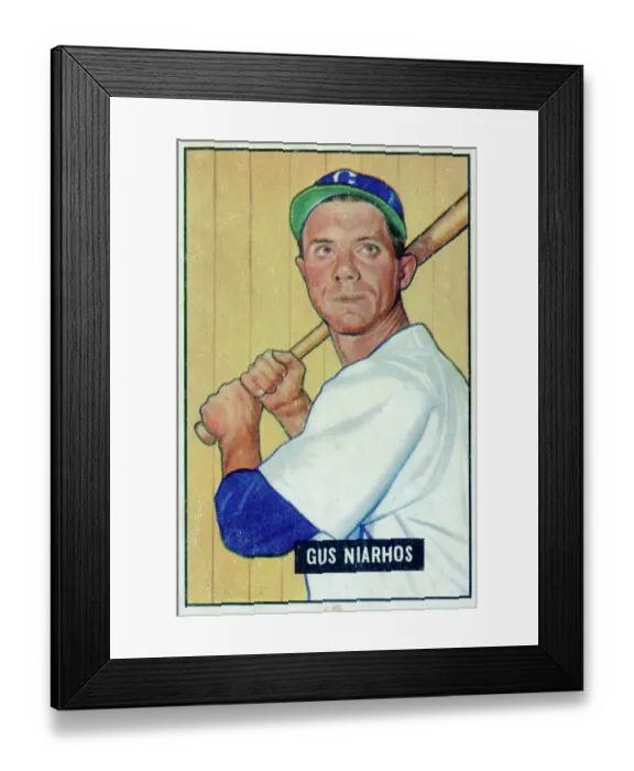 Framed Print : Gus Niarhos Baseball Card Framed Print : Gus Niarhos Baseball Card