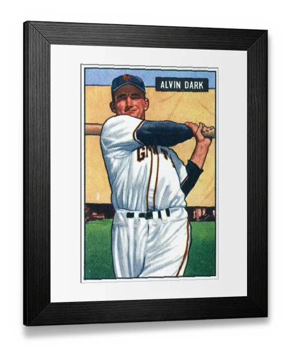 Framed Print : Baseball Card Of Al Dark