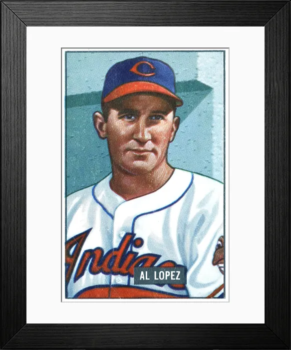 Framed Print : Baseball Card Of Al Lopez Framed Print : Baseball Card Of Al Lopez
