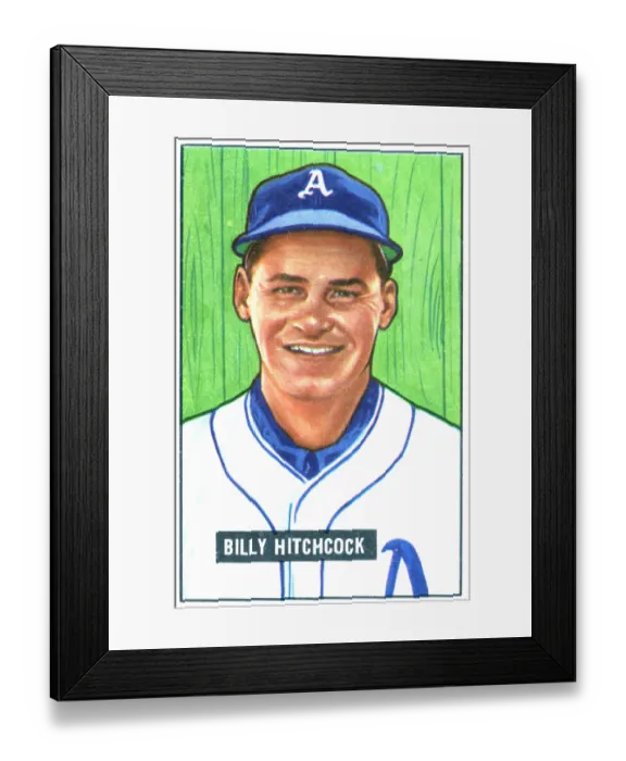 Framed Print : Baseball Card Of Billy Hitchcock Framed Print : Baseball Card Of Billy Hitchcock