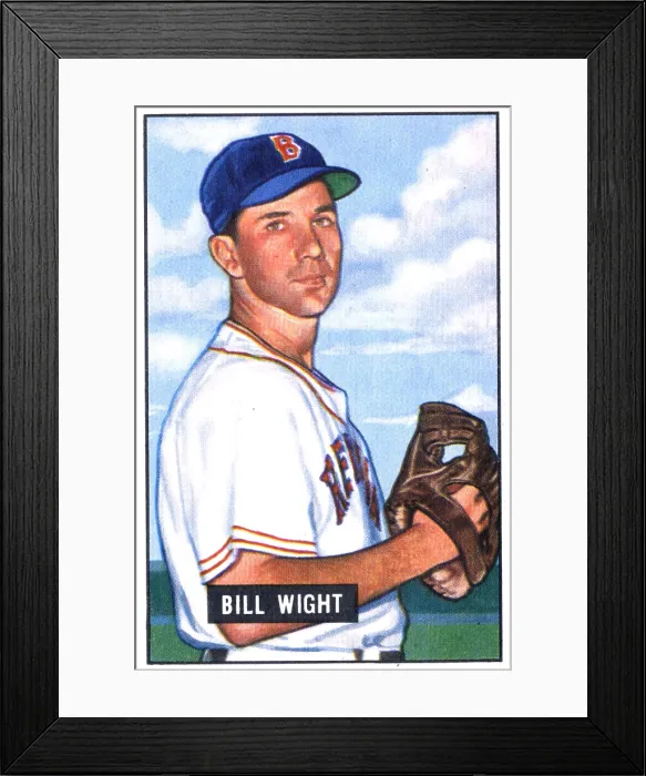 Framed Print : Baseball Card Of Bill Wight Framed Print : Baseball Card Of Bill Wight