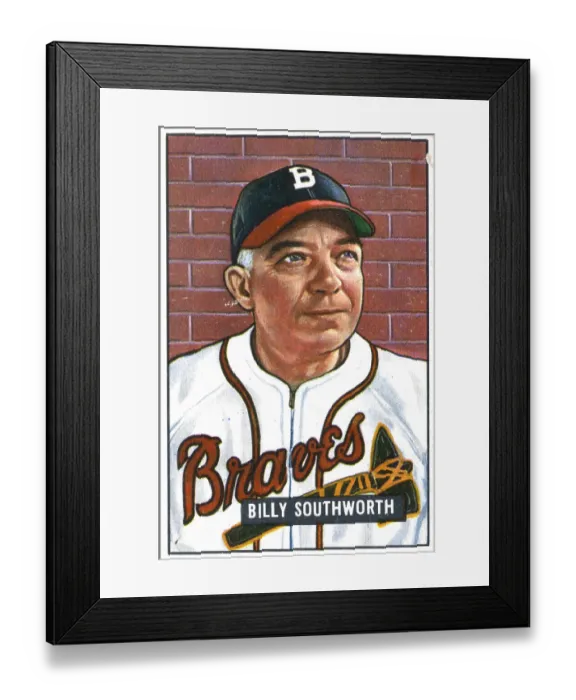 Framed Print : Baseball Card Of Billy Southworth Framed Print : Baseball Card Of Billy Southworth