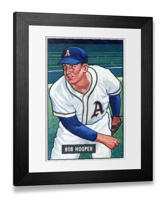 Framed Print : Baseball Card Of Bob Hooper Framed Print : Baseball Card Of Bob Hooper