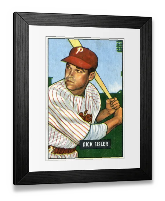 Framed Print : Baseball Card Of Dick Sister Framed Print : Baseball Card Of Dick Sister