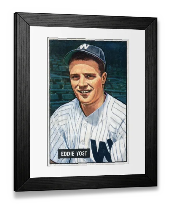 Framed Print : Baseball Card Of Eddie Yost Framed Print : Baseball Card Of Eddie Yost