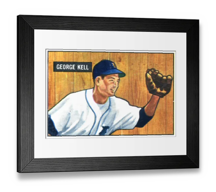 Framed Print : Baseball Card Of George Kell Framed Print : Baseball Card Of George Kell
