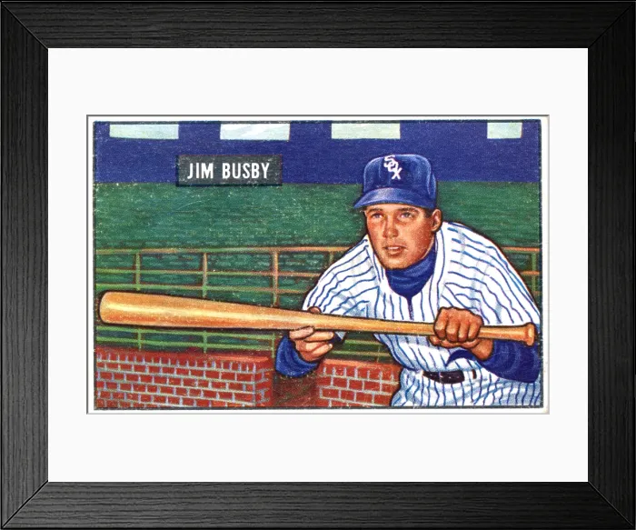 Framed Print : Baseball Card Of Jim Busby Framed Print : Baseball Card Of Jim Busby
