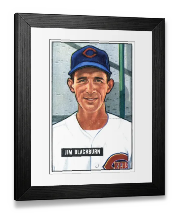 Framed Print : Baseball Card Of Jim Blackburn Framed Print : Baseball Card Of Jim Blackburn
