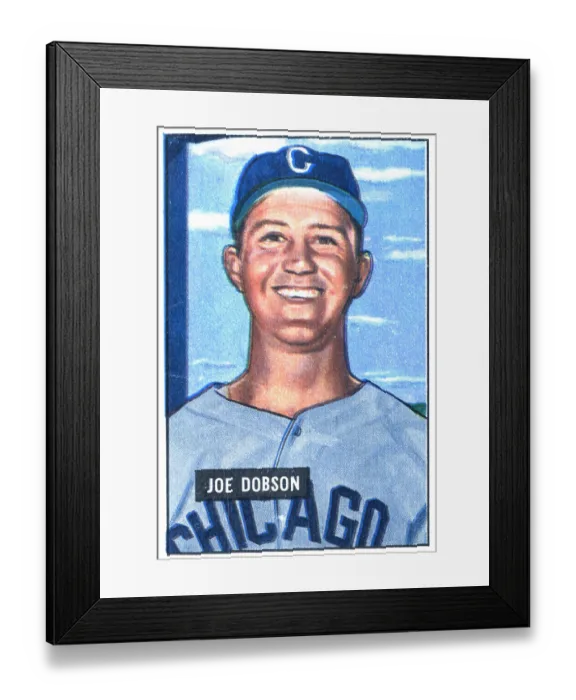 Framed Print : Baseball Card Of Joe Dobson Framed Print : Baseball Card Of Joe Dobson