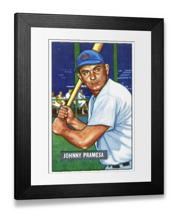 Framed Print : Baseball Card Of Johnny Pramesa Framed Print : Baseball Card Of Johnny Pramesa