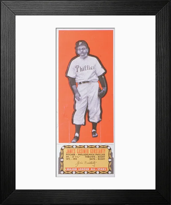 Framed Print : Jim Konstanty Gum Card Framed Print : Jim Konstanty Gum Card
