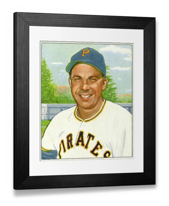 Framed Print : Baseball Card Of Johnny Hopp Framed Print : Baseball Card Of Johnny Hopp