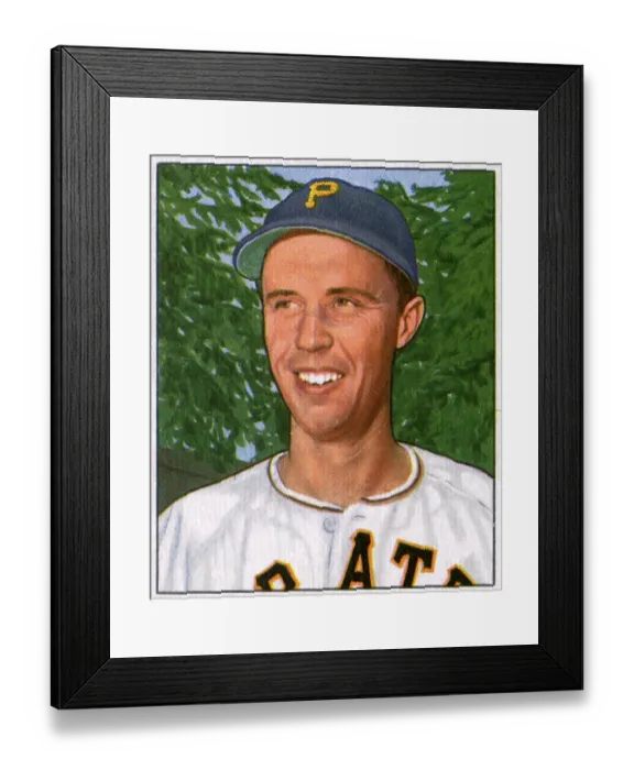 Framed Print : Baseball Card Of Ed Fitzgerald Framed Print : Baseball Card Of Ed Fitzgerald