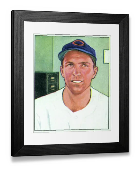 Framed Print : Baseball Card Of Danny Litwhiler